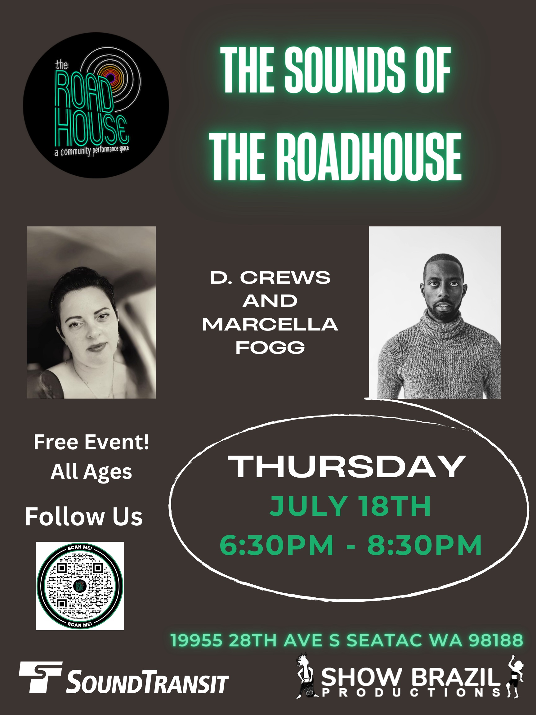 “The Sounds of The Roadhouse” D.Crews and Marcella Fogg